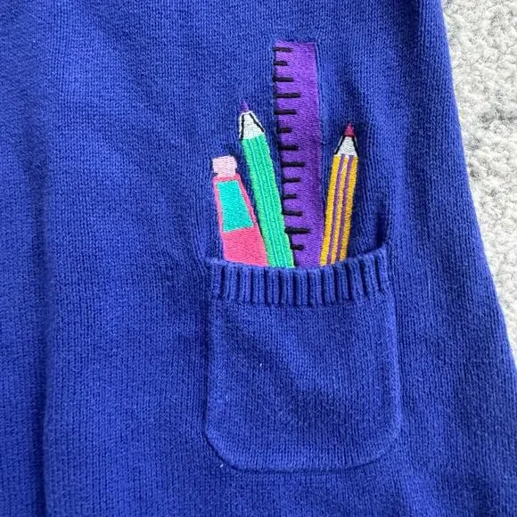 Gymboree Girls Art Supplies Future Artist Sweater Dress Size 3T - Picture 7 of 9
